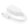 cable mini dp macho a dp hembra | thunderbolt 2 | version dp 1.2 | soporta 4k*2k | cable de 15cm | color blanco.