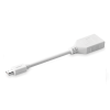 cable mini dp macho a dp hembra | thunderbolt 2 | version dp 1.2 | soporta 4k*2k | cable de 15cm | color blanco.