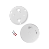 detector combo de humo/co, autónomo, batería sellada de litio de 10 años, no requiere panel, diseño ultra delgado, no requiere cableado