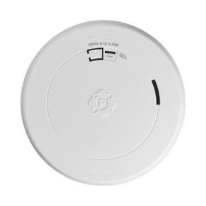 detector combo de humo/co, autónomo, batería sellada de litio de 10 años, no requiere panel, diseño ultra delgado, no requiere cableado