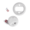 detector de humo autónomo, no requiere panel, con botón para silenciar, sensor por ionización