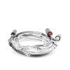 cable adaptador de 3.5mm macho a 2 rca macho / 3 metros / color gris / blindaje múltiple / abs / alta calidad