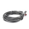 cable adaptador de 3.5mm macho a 2 rca macho / 5 metros / color gris / blindaje múltiple / abs / alta calidad