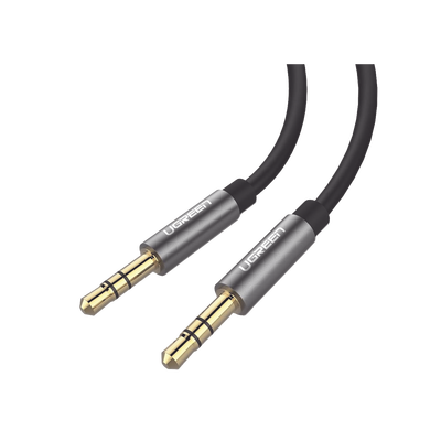 cable auxiliar 2 metros / conector 3.5mm a 3.5mm / macho a macho / cubierta de tpe / carcasa de aluminio / color negro cable auxiliar 2 metros / conector 3.5mm a 3.5mm / macho a macho / cubierta de tpe / carcasa de aluminio / color negro
