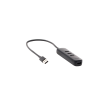 hub usb a 3.0 4 en 1 | 4 puertos usb a 3.0 (5gbps) | cable de 25 cm | indicador led | ideal para transferencia de datos | entrada usb c para alimentar equipos de mayor consumo como discos duros | color negro.