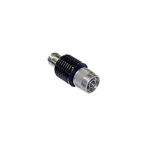 atenuador en línea de 6 db, 10 w. máximo, cd 4 ghz, conectores n macho hembra.
