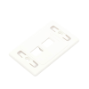 placa de pared modular 10g max de 2 salidas, color blanco