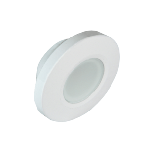 luz led marina serie orbit, emite luz de color blanco de 160 lúmenes, para uso interior o exterior, fabricado bajo norma de protección ip67.