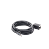 cable de extensión cat6 rj45 f/utp / macho a hembra / 2m / método de conexión 568b / velocidad de transmisión 1000mbps / ancho de banda del canal 250mhz / caja de cobre / negro
