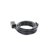 cable de extensión cat6 rj45 f/utp / macho a hembra / 2m / método de conexión 568b / velocidad de transmisión 1000mbps / ancho de banda del canal 250mhz / caja de cobre / negro