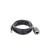 cable de extensión cat6 rj45 f/utp / macho a hembra / 2m / método de conexión 568b / velocidad de transmisión 1000mbps / ancho de banda del canal 250mhz / caja de cobre / negro