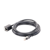 cable de extensión cat6 rj45 f/utp / macho a hembra / 3m / método de conexión 568b / velocidad de transmisión 1000mbps / ancho de banda del canal 250mhz /caja de cobre / negro