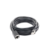 cable de extensión cat6 rj45 f/utp / macho a hembra / 5m / método de conexión 568b / velocidad de transmisión 1000mbps / ancho de banda del canal 250mhz /caja de cobre / negro