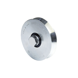 rueda de 10 cm para puertas corredizas de hasta 220 kg / canal tipo "v"