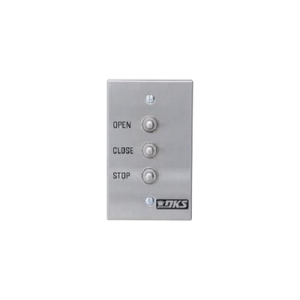 botonera triple compatible con motores para portones abatibles y corredizos doorking / uso en interiores / fácil instalación en caja estándar