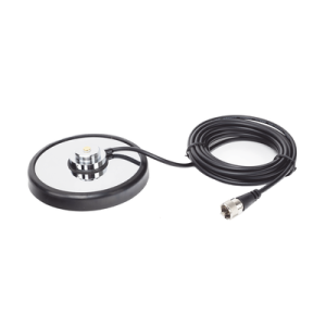 montaje magnetico para antenas de 3/4" (nmo), 5 m de cable rg 58a/u, conector uhf (pl 259) macho, diámetro de 5"