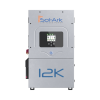 inversor hibrido sol ark, 12 kw, 220 vcc, fase dividida, wifi incluido, ip65, entrada de baterías a 48 vcc