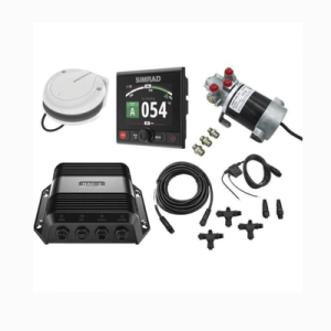 piloto automático simrad para embarcaciones fueraborda y dentrofueraborda / paquete completo / controlador ap44 con pantalla a color 4.1 pulgadas / bomba hidráulica rpu 80 / brújula precision 9 / compatible con nmea 2000® / virtua