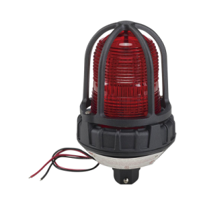 luz estroboscópica para ubicaciónes peligrosas, montaje tipo tubo, 12 24 vcd, color rojo
