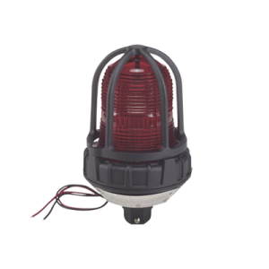 luz estroboscópica para ubicaciónes peligrosas, montaje tipo tubo, 240 vca, color rojo