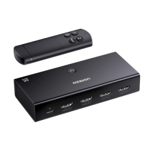 conmutador hdmi switch 4@60hz | 3 entradas a 1 salida | 3d | hdr | dolby atmos | dts5.1/7.1 | hdcp2.2 | pcm2.0 | hdmi2.0 | reduce el retraso y la perdida de fotogramas | incluye control remoto.