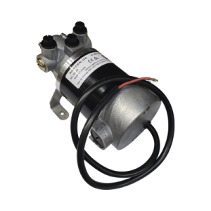 bomba hidráulica reversible pump 2 / 12v dc / flujo 0.8l (49 cu.in) por minuto / para cilindros de 80 cc 250 cc (4.9 15.2 cu.in) / conexiones o ring boss (orb) / incluye 3 accesorios orb 5 a 9/16 unf / compatible con steadysteer