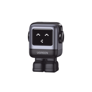 cargador mini ganrobot 30w serie uno | 1 usb c de carga rápida | tecnología gan ii | multiprotocolo pd/qc/scp/fca | carga inteligente | pantalla led | zapato magnético extraíble | thermal guard | color negro.