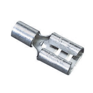 terminal de paleta hembra de 0.250" sin aislar para cable awg 14 16.