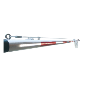brazo de aluminio con iluminación de 6 metros para barrera 1602 090
