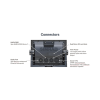 display multifuncional simrad go series 9’’ / pantalla táctil multi touch / gps integrado / ecosonda / wi fi / interfaz nmea 2000 y radar / transductor 83/200 / compatible con c map discover