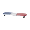 torreta 47" serie 16 con 300 leds, dual color, frente: rojo/blanco, azul/blanco, trasero: rojo/Ámbar, azul/Ámbar
