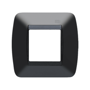 embellecedor egi 1 modulo para caja universal. negro
