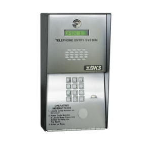 audioportero telefónico dks para 600 números telefónicos / control para 2 puertas / gabinete para sobreponer/ marcación a 16 digitos / linea análoga o digital