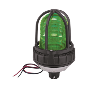 luz de advertencia led para ubicaciónes peligrosas, montaje tipo tubo, 24 vcd, led color verde