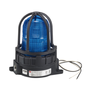 luz de advertencia led para ubicaciones peligrosas, montaje para superficies, 24 vcd, color azul