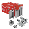 kit para puertas autoportantes de hasta 3 m y 600 kg con rodillos de nylon