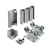 kit para puertas autoportantes de hasta 3 m y 600 kg con guia para puertas corredizas