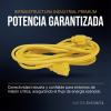 extensión eléctrica de uso rudo aterrizada 15 metros / 127 v ca 10 a máximo / color amarillo.