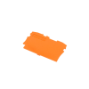 placa final e intermedia; espesor 0,8 mm; naranja