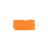 placa final e intermedia; espesor 0,8 mm; naranja