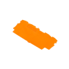 placa final e intermedia; espesor 0,8 mm; naranja