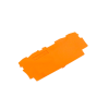 placa final e intermedia; espesor 0,8 mm; naranja