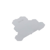 placa final e intermedia; espesor 0,8 mm; gris