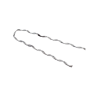 remate preformado para fibra Óptica mini figura 8, span 80 m, para mensajero de acero con diámetro Φ 1.6 mm 1/16"