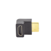 adaptador hdmi de 90 grados macho a hembra / hacia arriba / hdmi 2.0 4k@60hz / proporciona flexibilidad sin doblar los cables hdmi