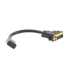 convertidor dvi macho a hdmi hembra | bidireccional | dvi 24+1 | 1080p@60hz | cable de 22cm | negro.