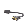 convertidor dvi macho a hdmi hembra | bidireccional | dvi 24+1 | 1080p@60hz | cable de 22cm | negro.