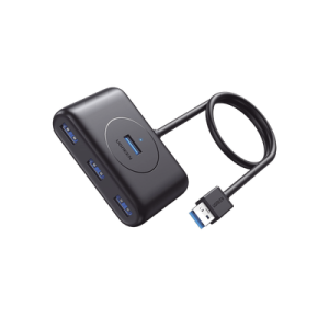 hub usb a 3.0 4 en 1 | 4 puertos usb a 3.0 (5gbps) | entrada usb c (pd 5v2a) | cable de 1 metro | indicador led | ideal para transferencia de datos | entrada usb c para alimentar equipos de mayor consumo | color negro.