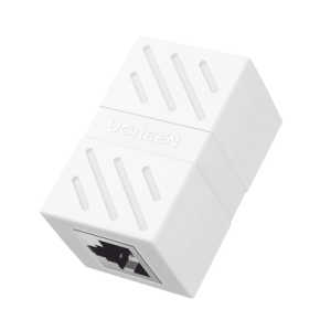 acoplador (extensor de cable ethernet rj45 a rj45) | 1000mbps | compatibilidad con cat7 cat6a cat6 cat5e | compatible con poe | ignífugo | abs | color blanco.