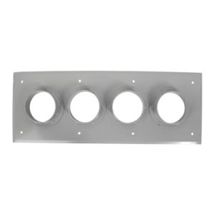 placas pasamuro con capacidad de 4 botas de 4"
